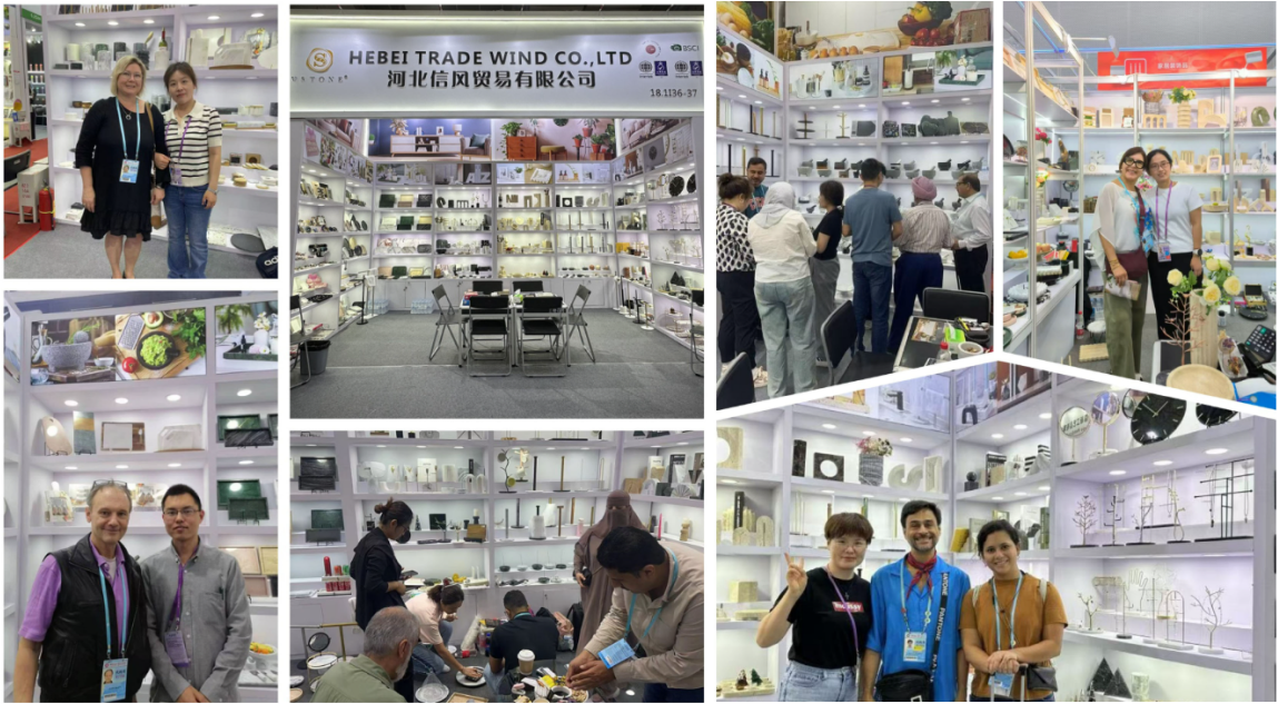 Point culminant de la 138e Foire de Canton : les décorations d'intérieur de HEBEI TRADE WIND brillent, ouvrant de nouvelles possibilités en matière d'esthétique spatiale