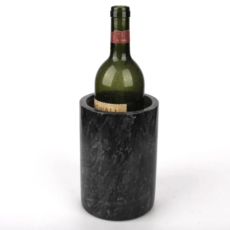 Refroidisseur &agrave; vin en marbre gris fonc&eacute;