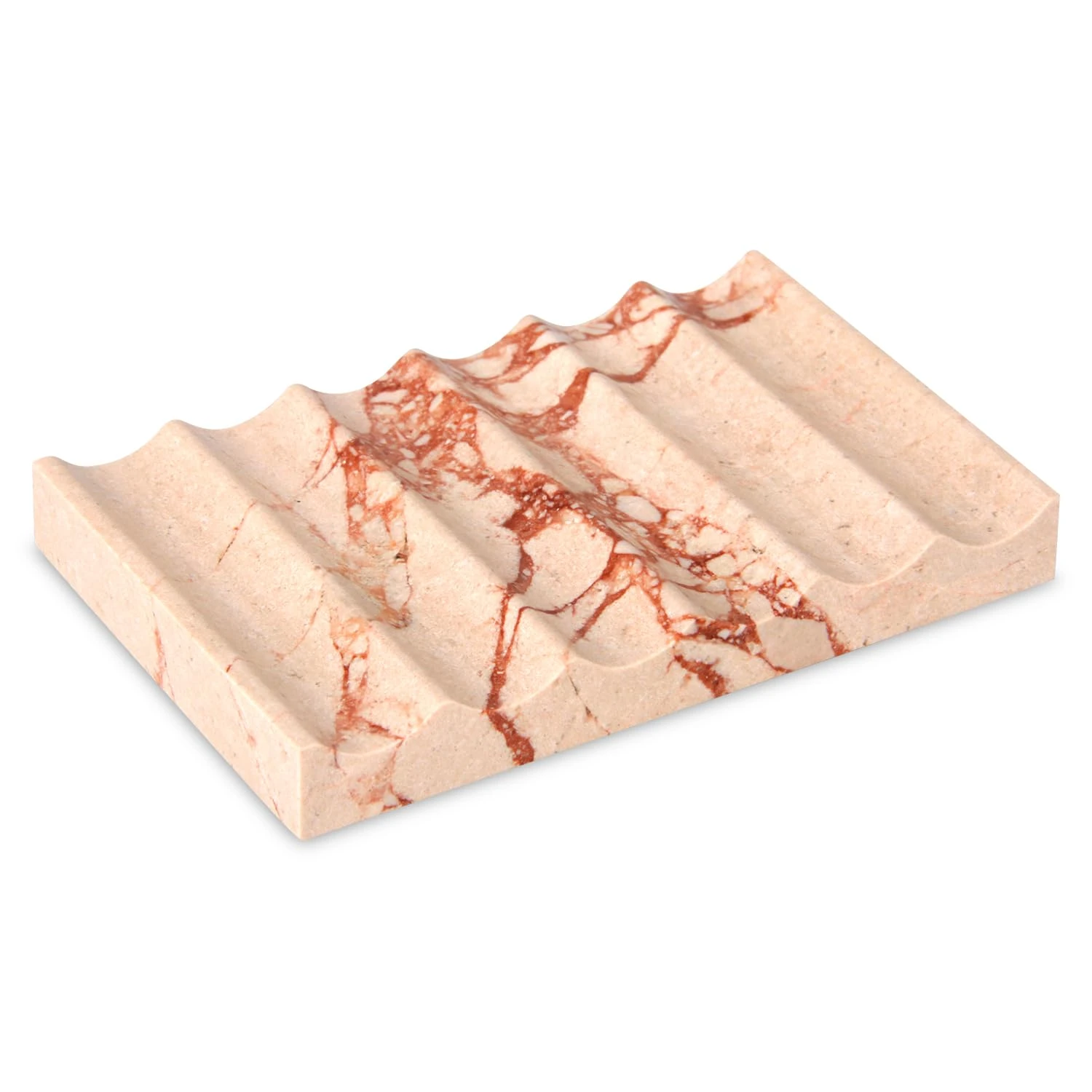 Savon en marbre rose bulgari ondul&eacute; Dish