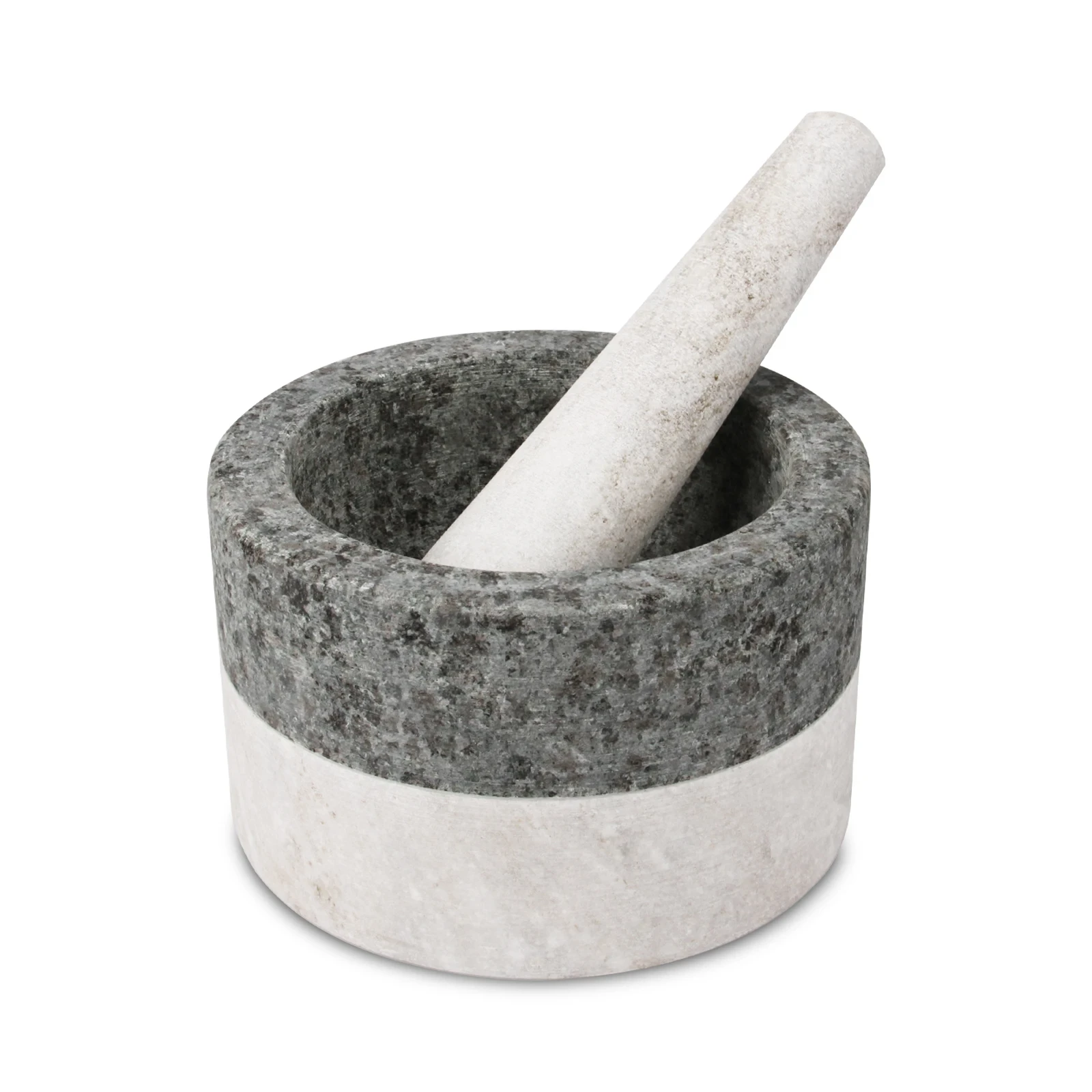 Mortier et pilon en granit D17x10,5&nbsp;cm H