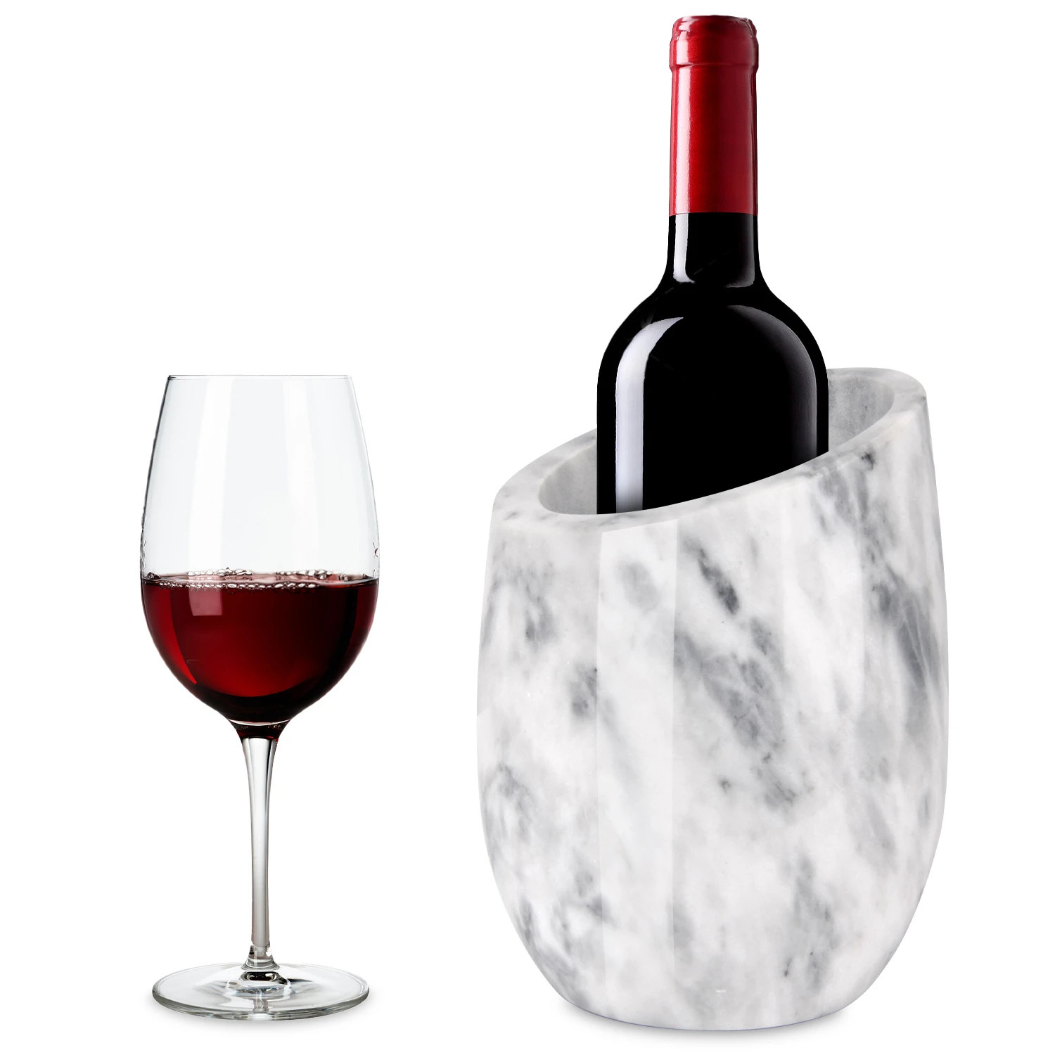 Refroidisseur &agrave; vin en marbre gris