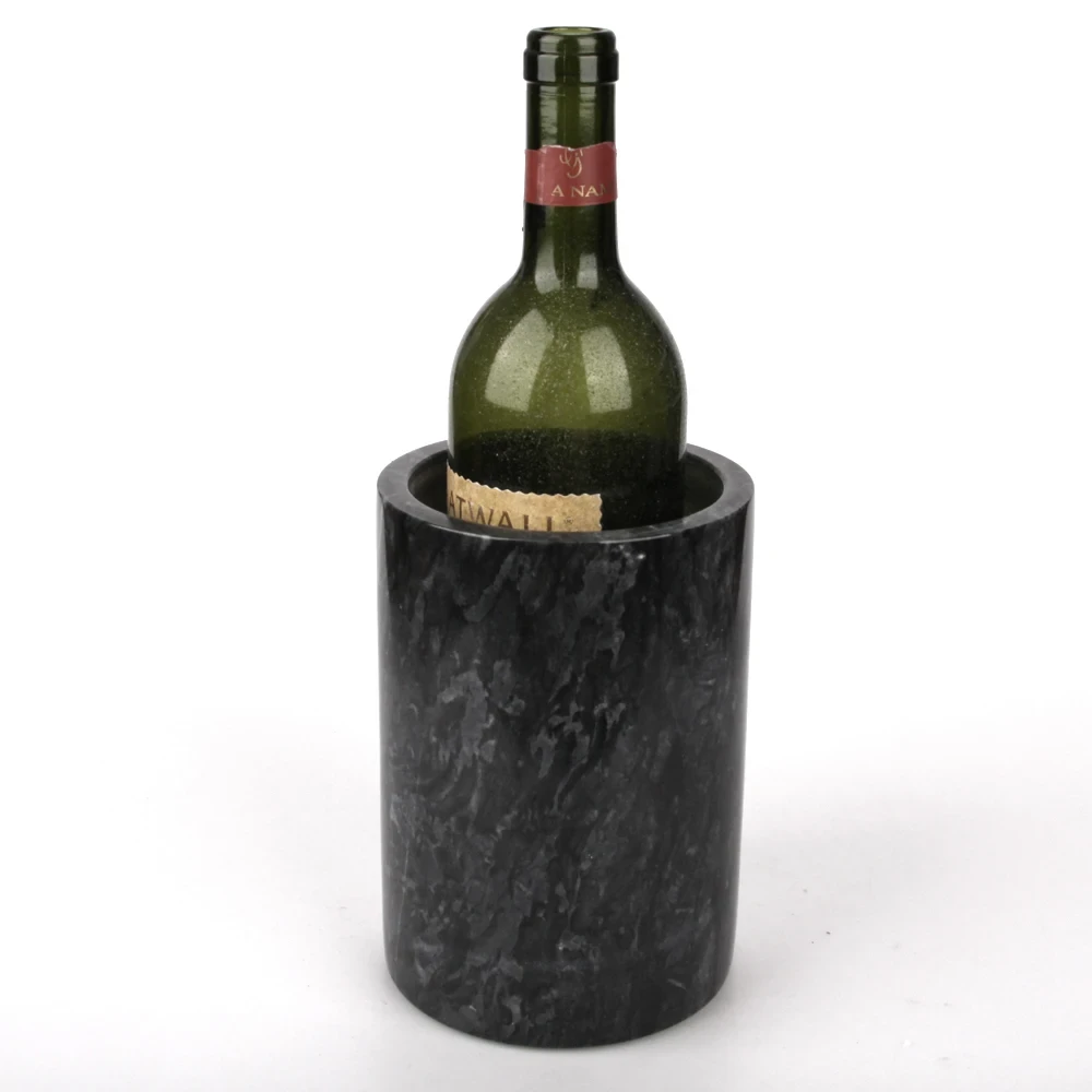Refroidisseur &agrave; vin en marbre gris fonc&eacute;