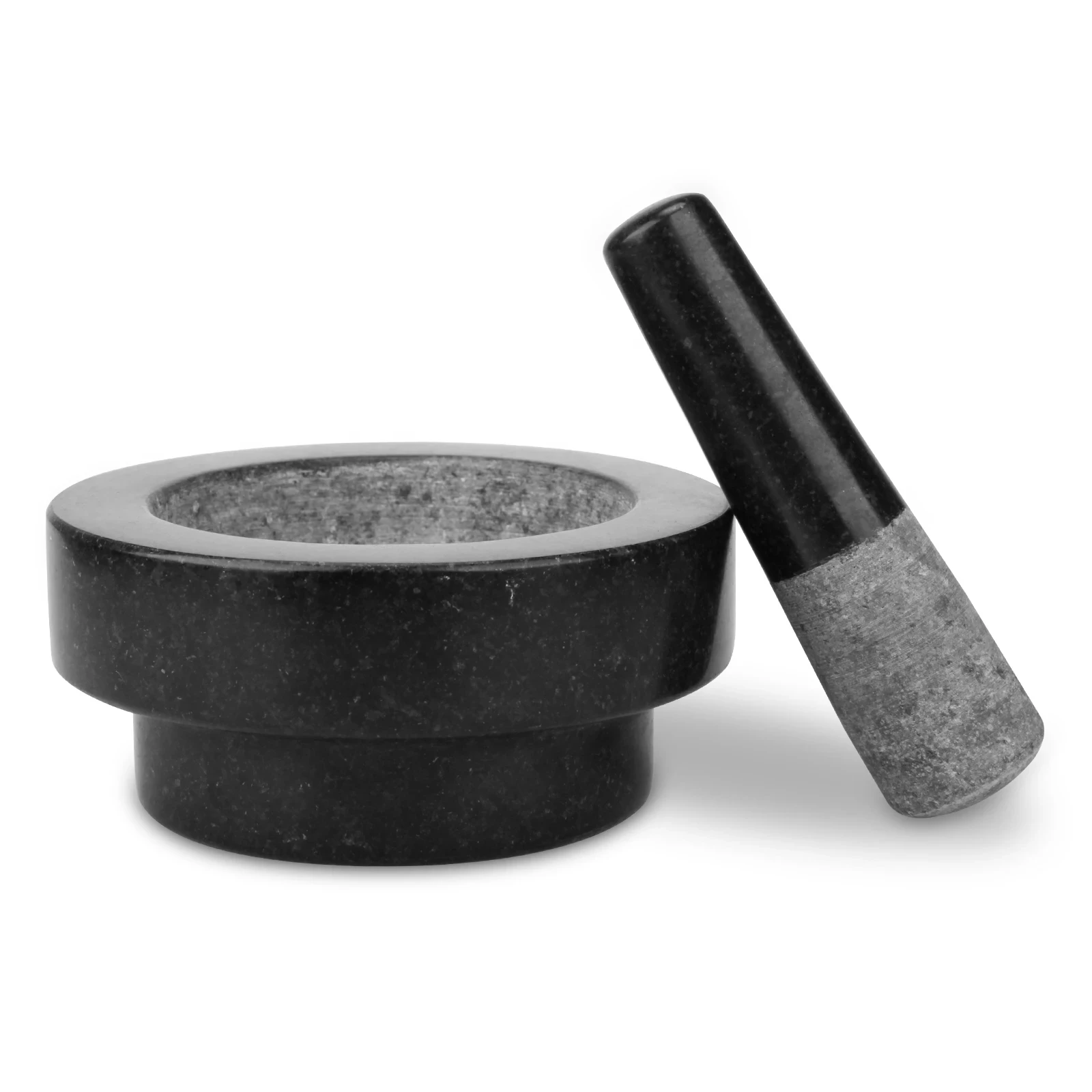 Mortier et pilon en granit 14&nbsp;x&nbsp;6,5&nbsp;cm