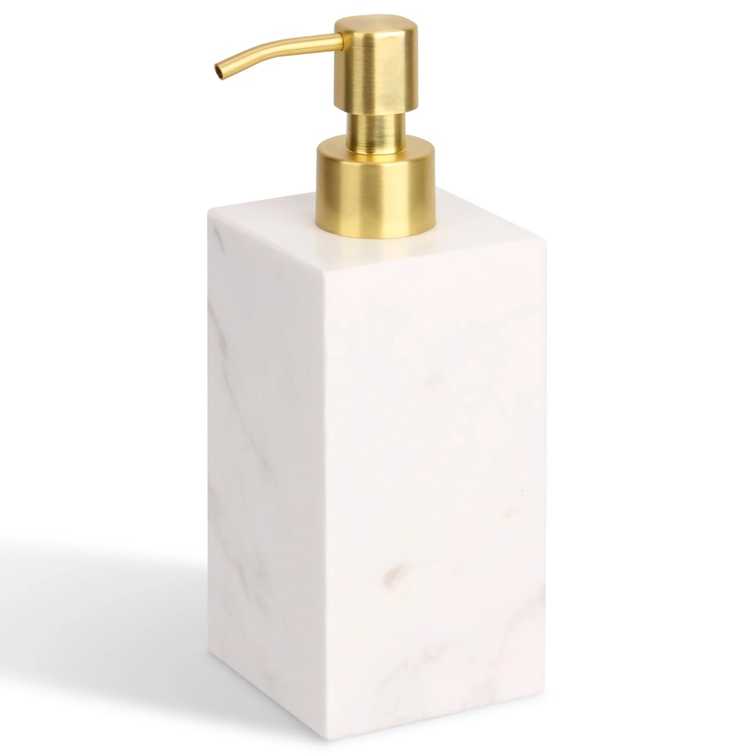 Distributeur de savon en marbre Jazz White Square