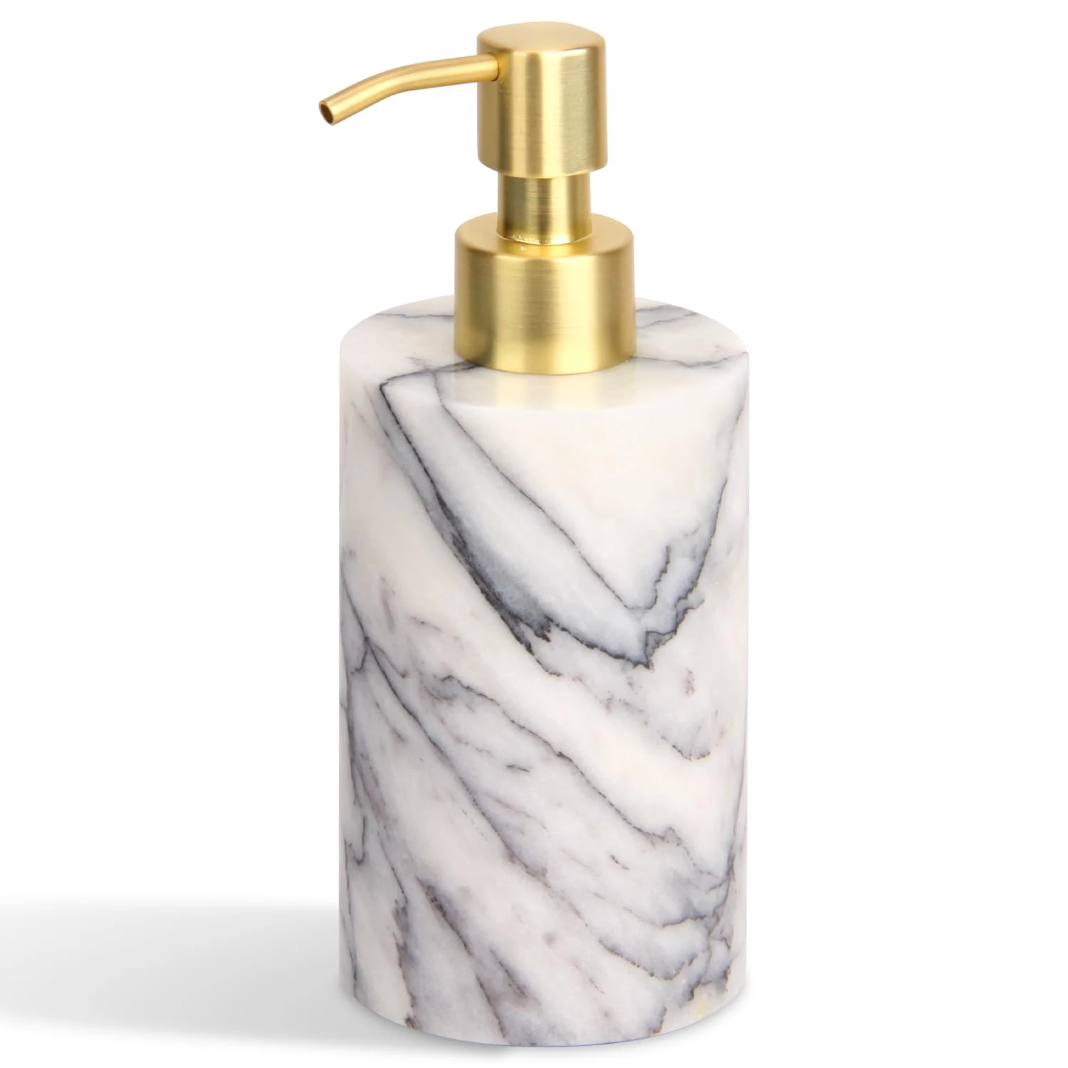 Distributeur de savon rond en marbre Liac