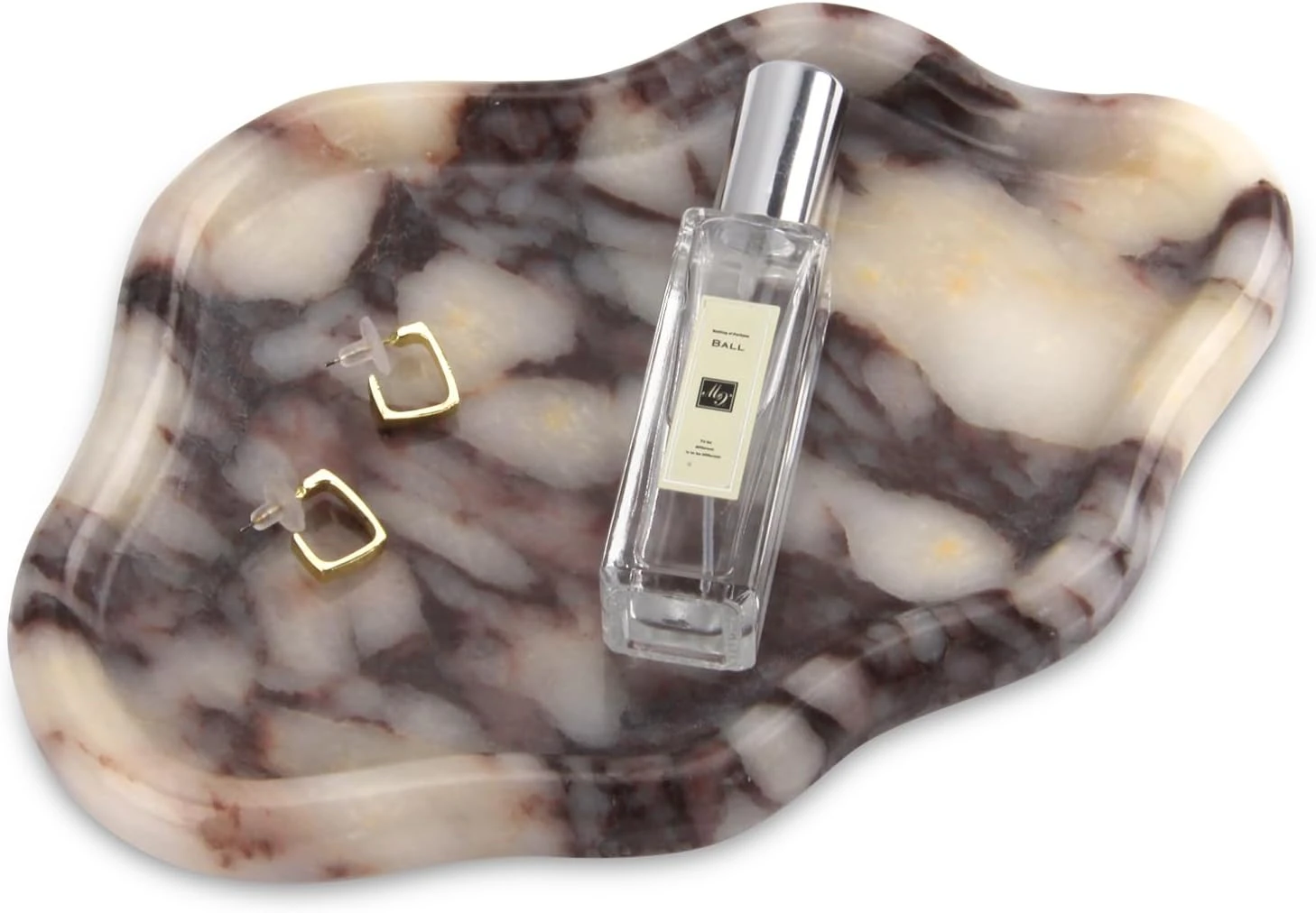 Plateau de luxe en marbre irr&eacute;gulier Bulgari