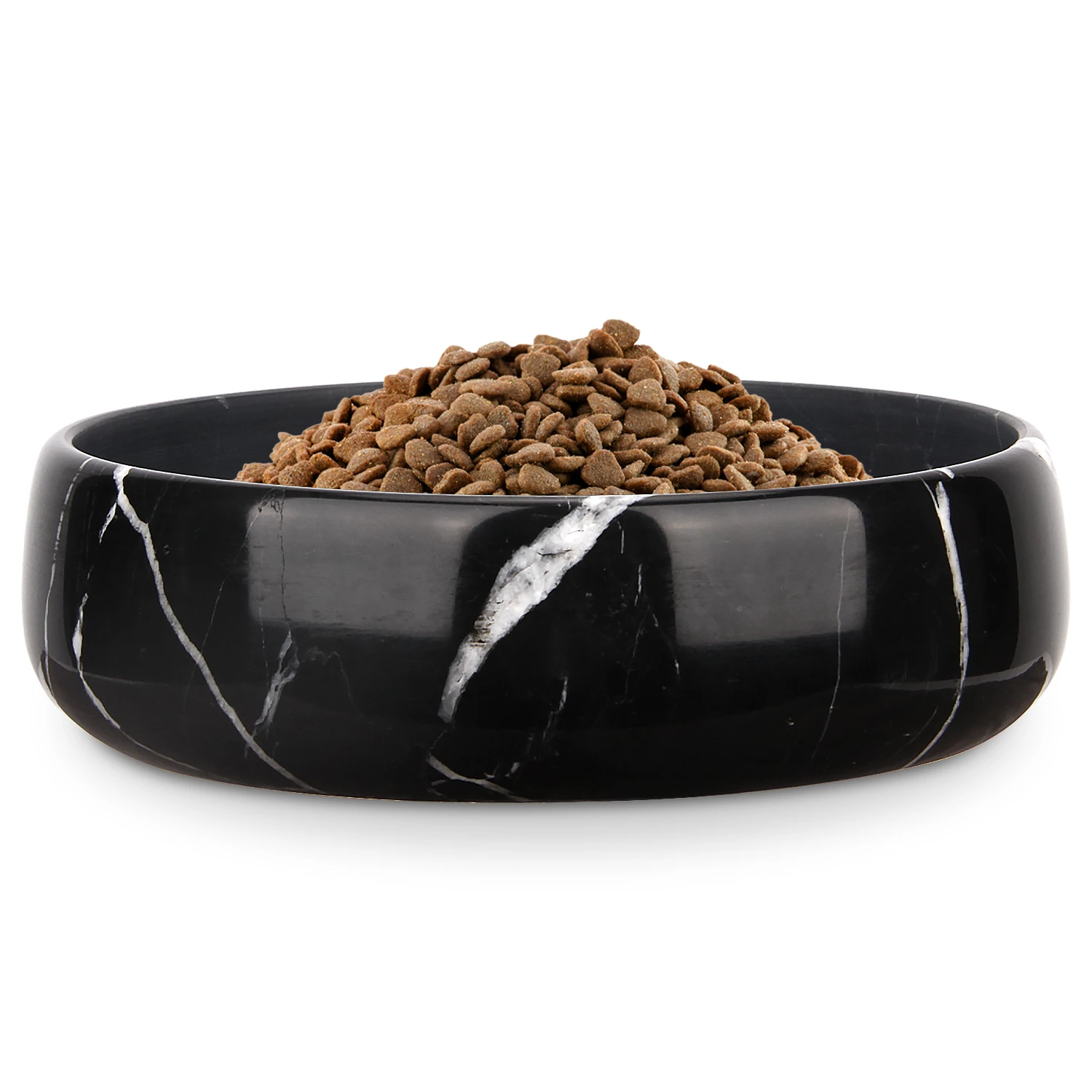 Bol pour chien en marbre, bols naturels robustes pour animaux de compagnie, bol d'eau et de nourritu
