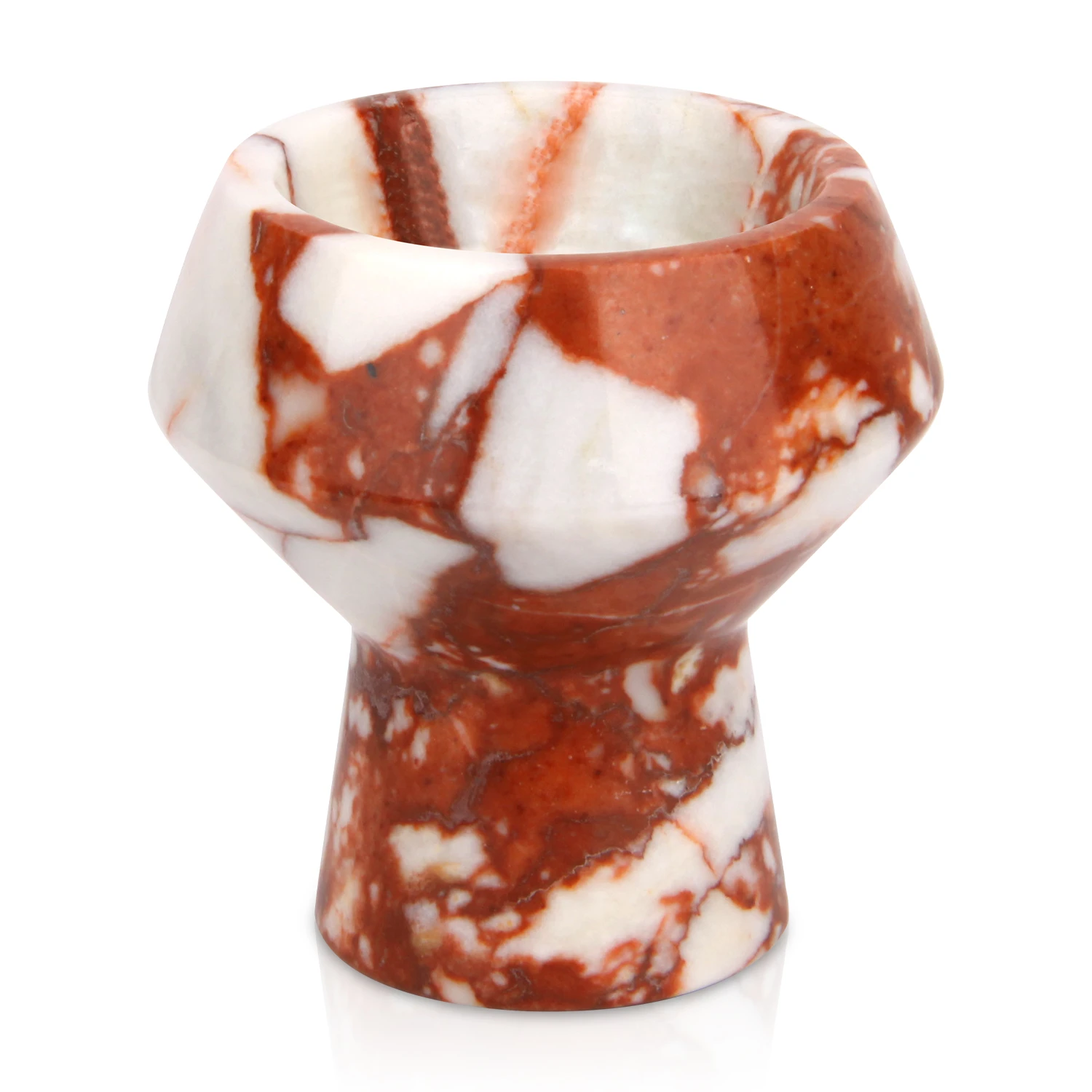 Bougeoir en marbre rouge Bulgari